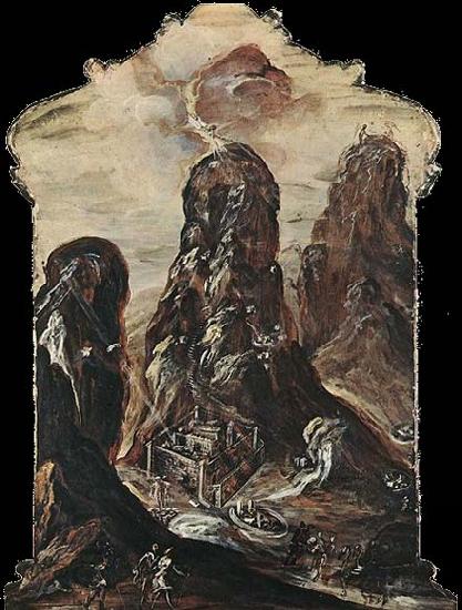 GRECO, El Mount Sinai oil painting picture